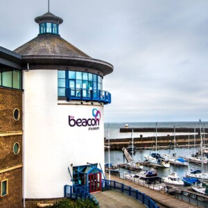 The Beacon Museum building (a lighthouse)